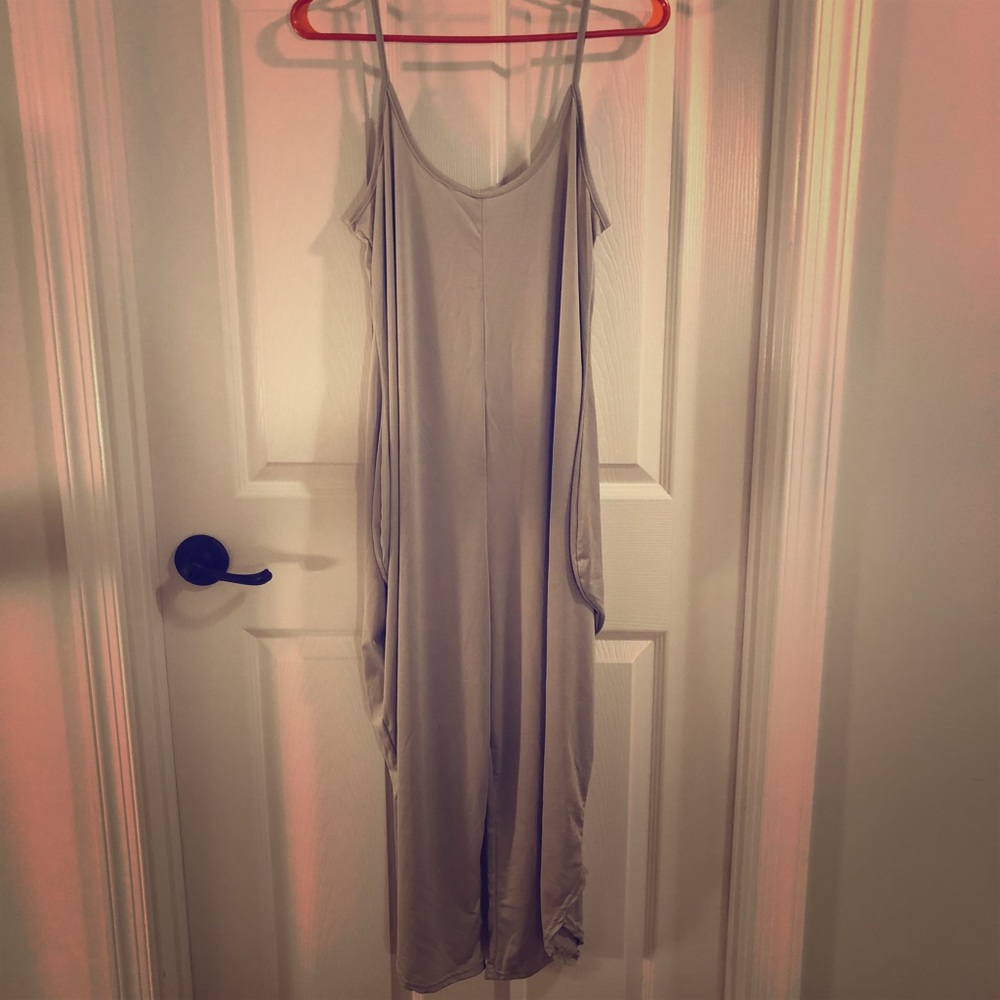 Light gray jumpsuit